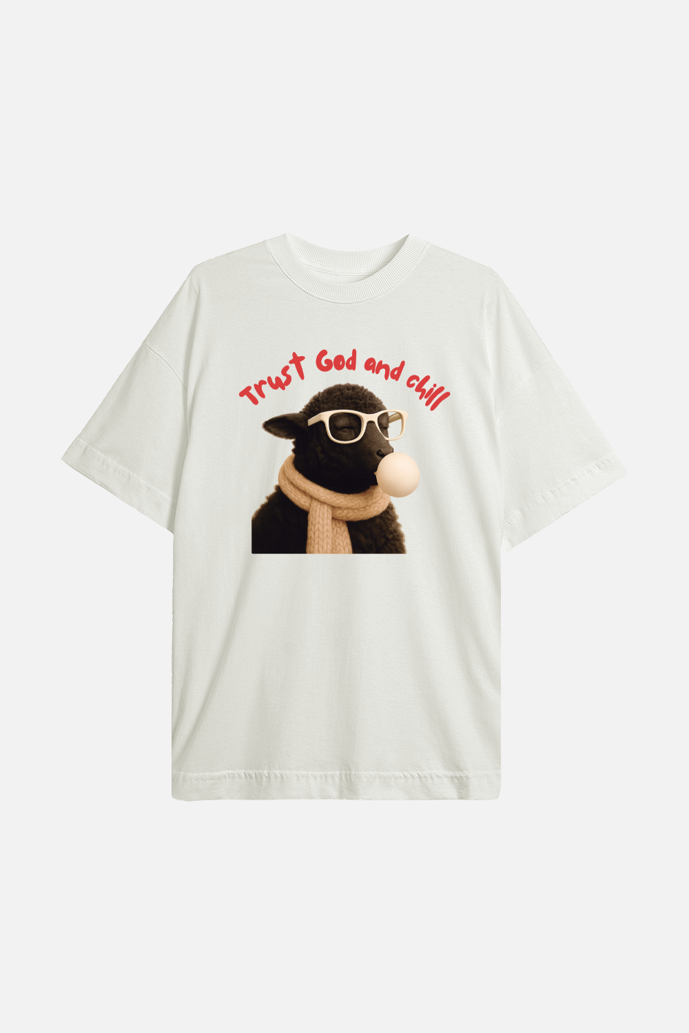 Camiseta Basic Oversized Dois ou Mais - Trust God