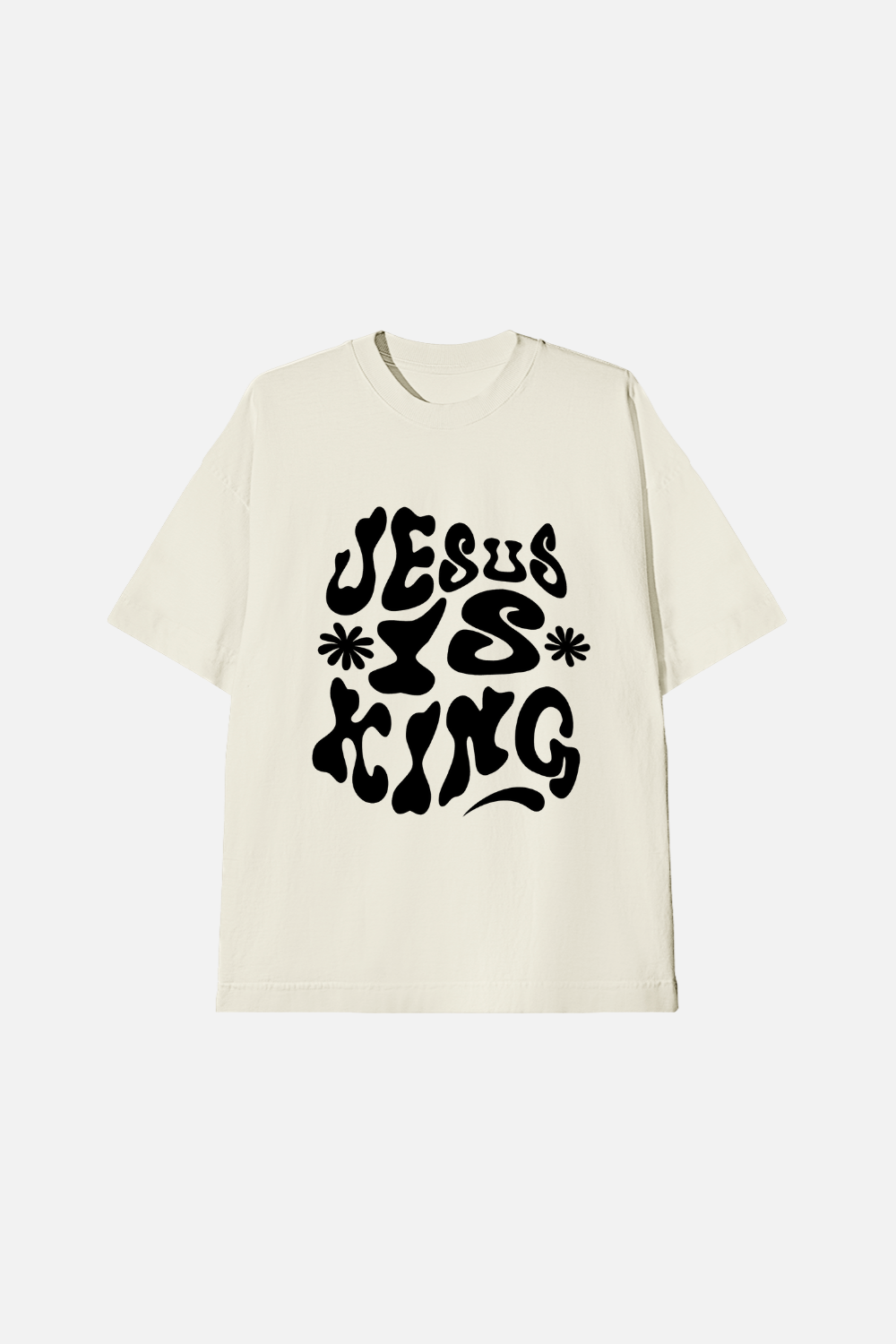 Camiseta Oversized Dois ou Mais - Jesus Is King