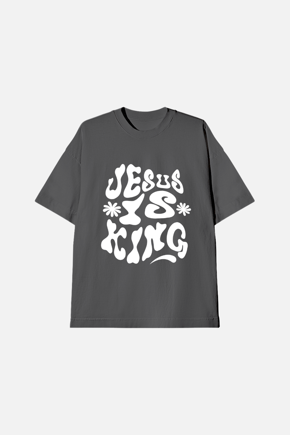 Camiseta Oversized Dois ou Mais - Jesus Is King