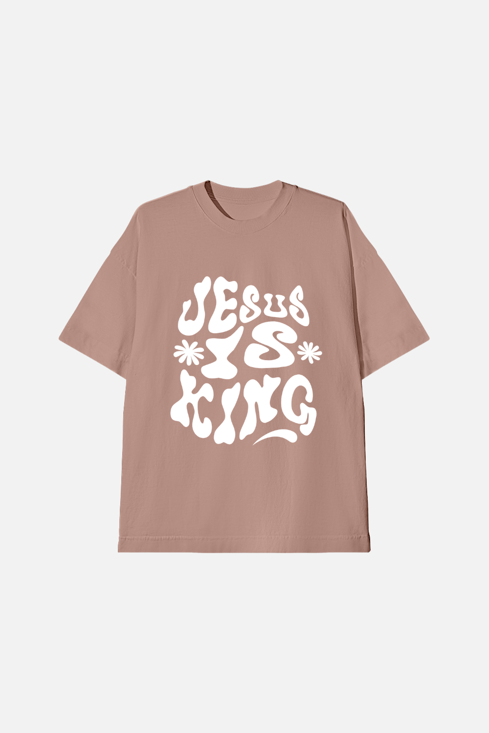 Camiseta Oversized Dois ou Mais - Jesus Is King