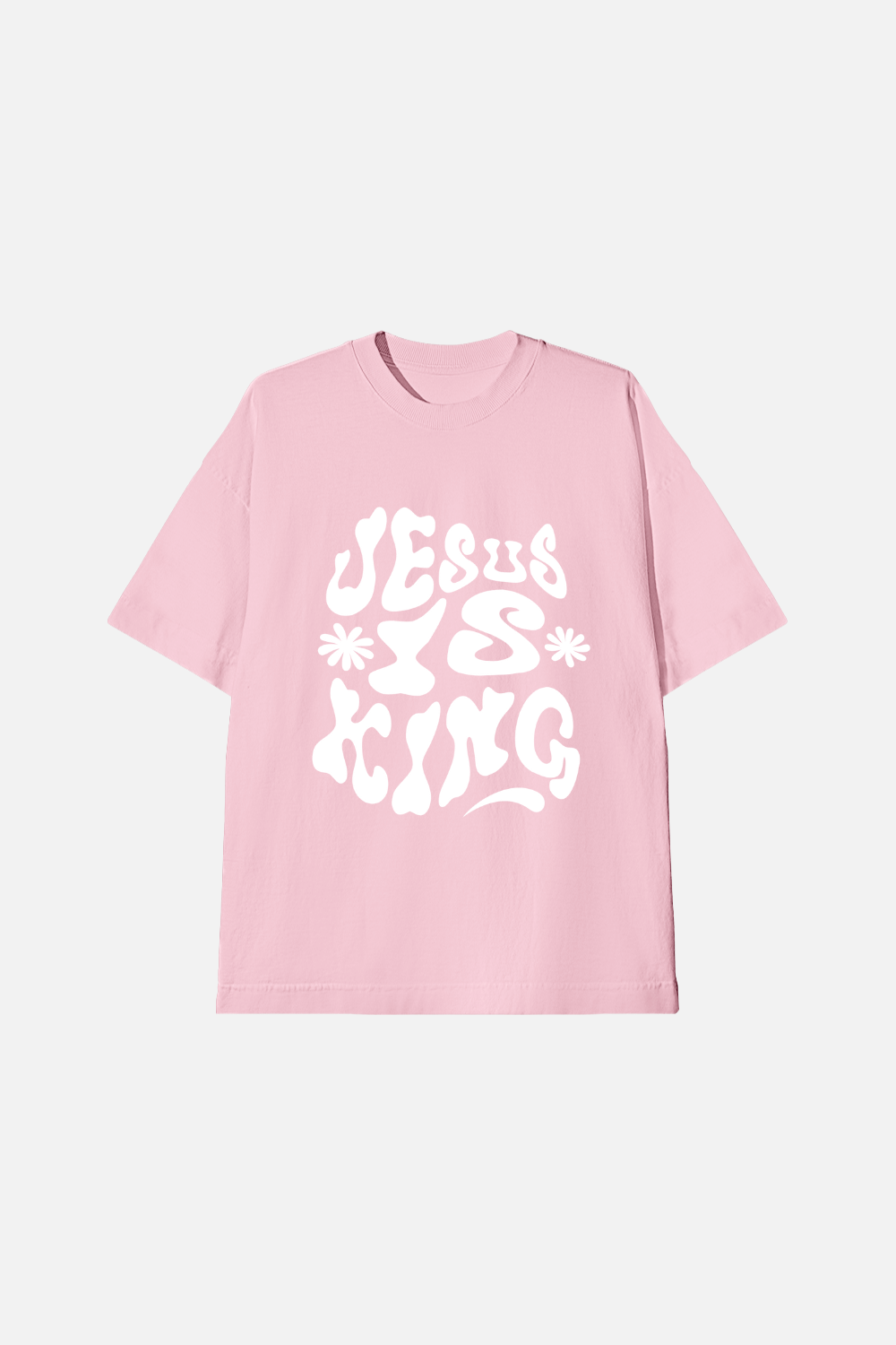 Camiseta Oversized Dois ou Mais - Jesus Is King
