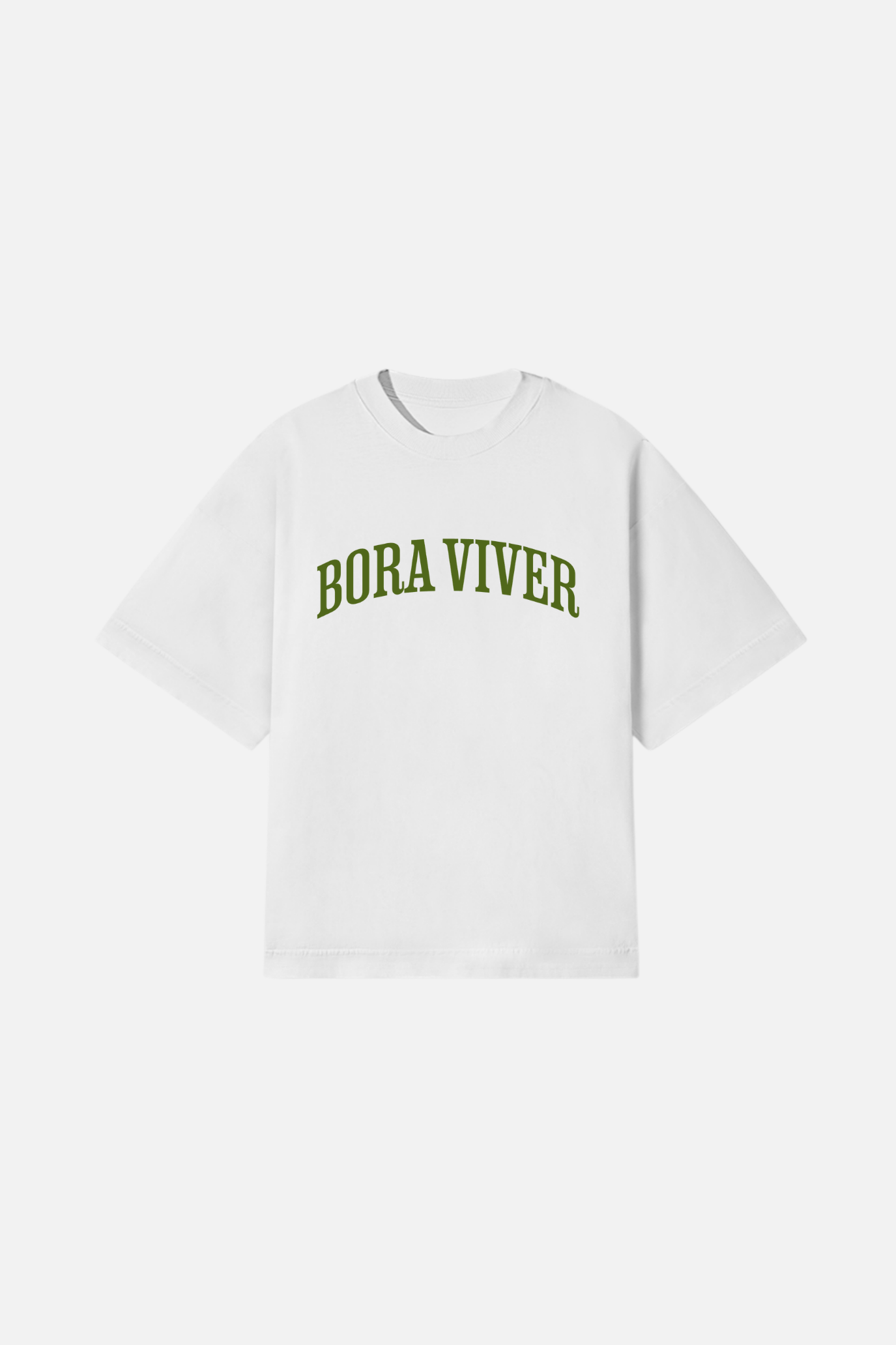 Camiseta Heavy Boxy Dois ou Mais - Bora Viver