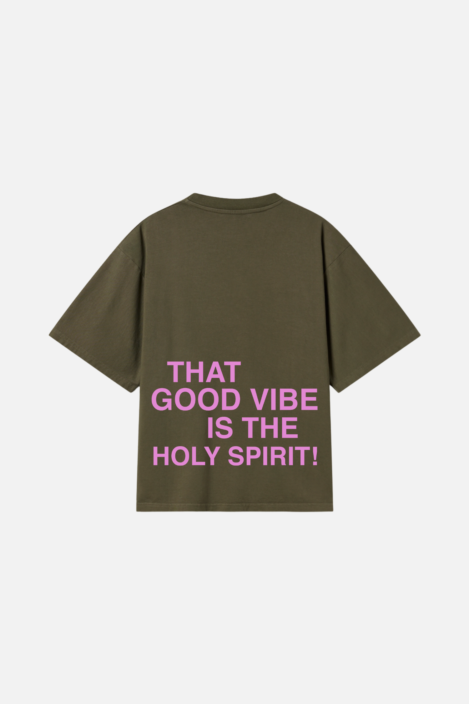 Camiseta Heavy Boxy Dois ou Mais - Holy Spirit