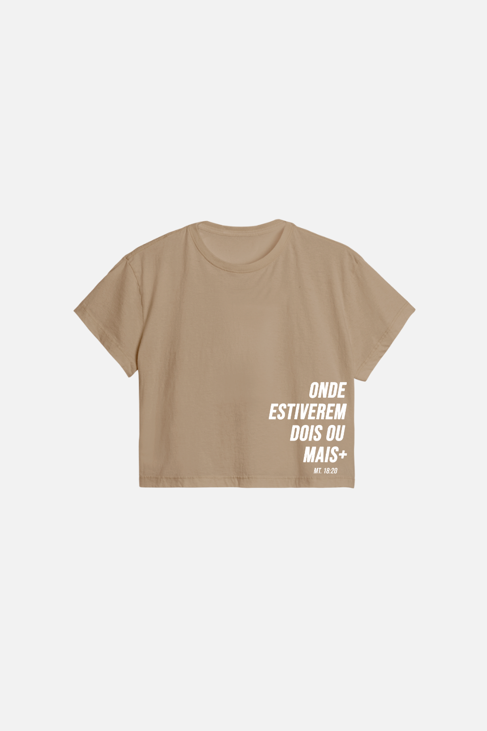 Cropped Regular Dois ou Mais - Onde Estiverem