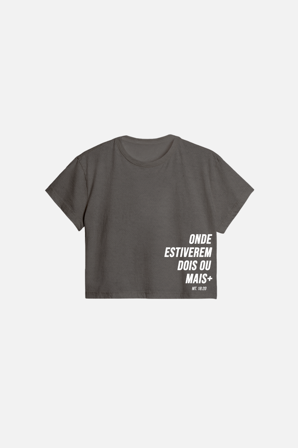 Cropped Regular Dois ou Mais - Onde Estiverem