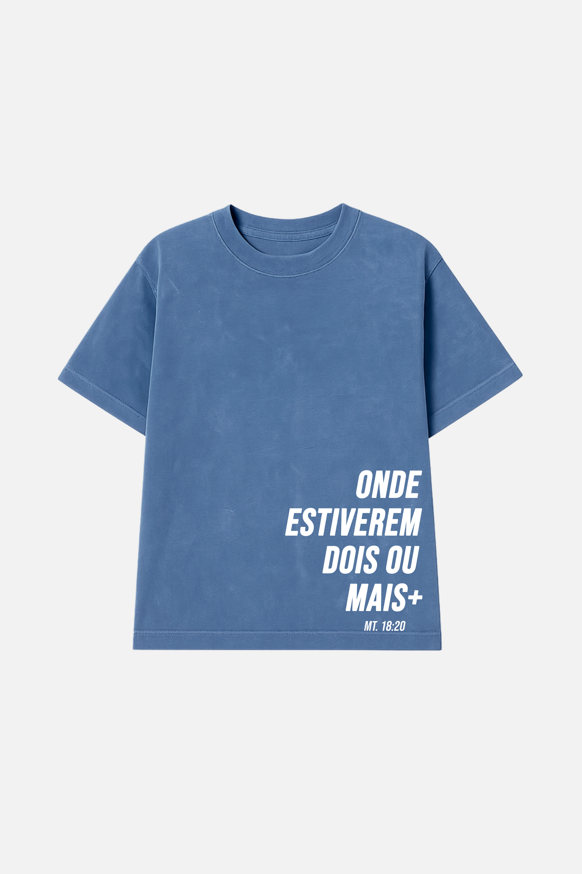 Camiseta Infantil Oversized Dois ou Mais - Onde Estiverem