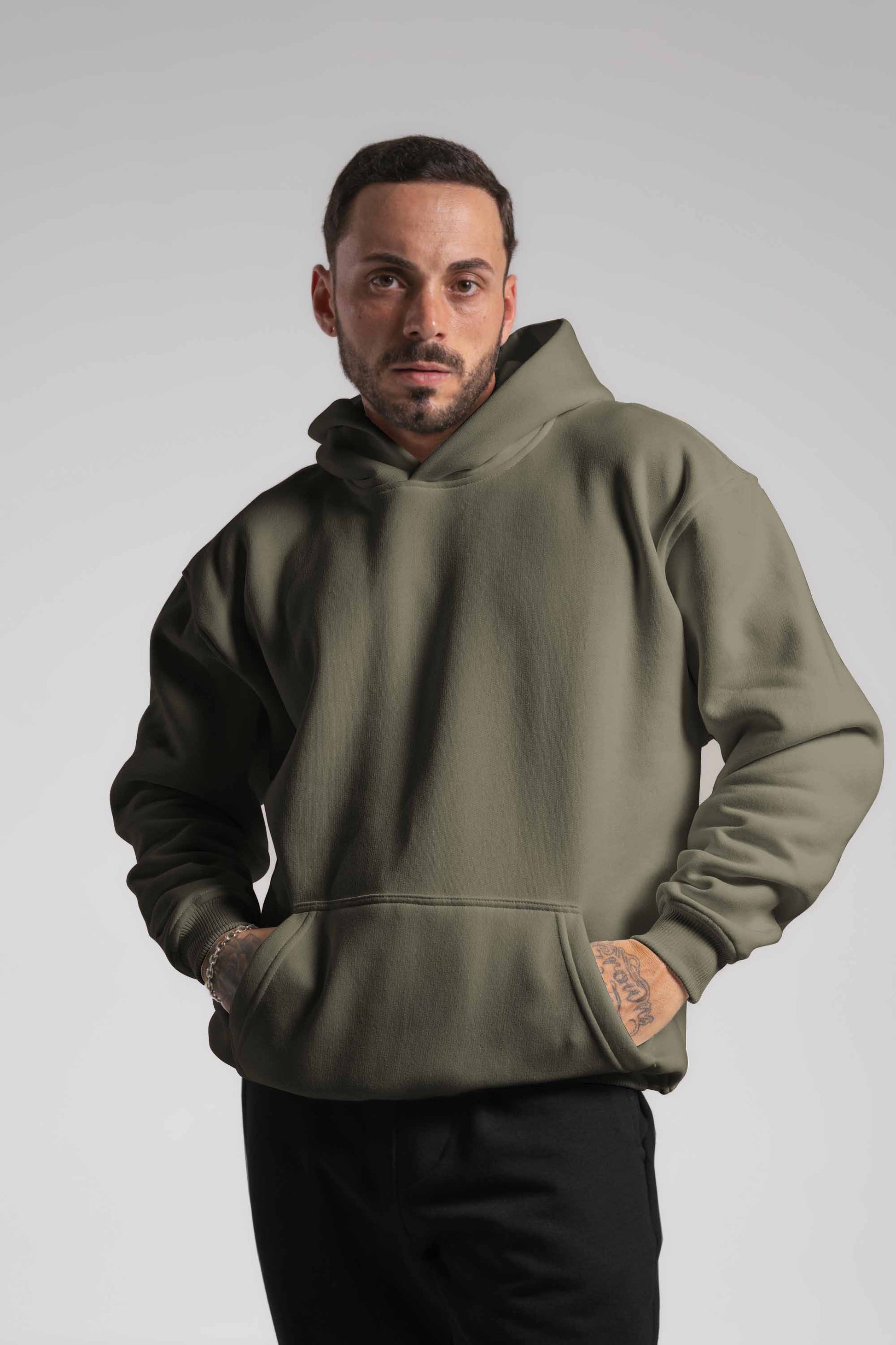Moletom Canguru Dois ou Mais - Premium Oversized Liso