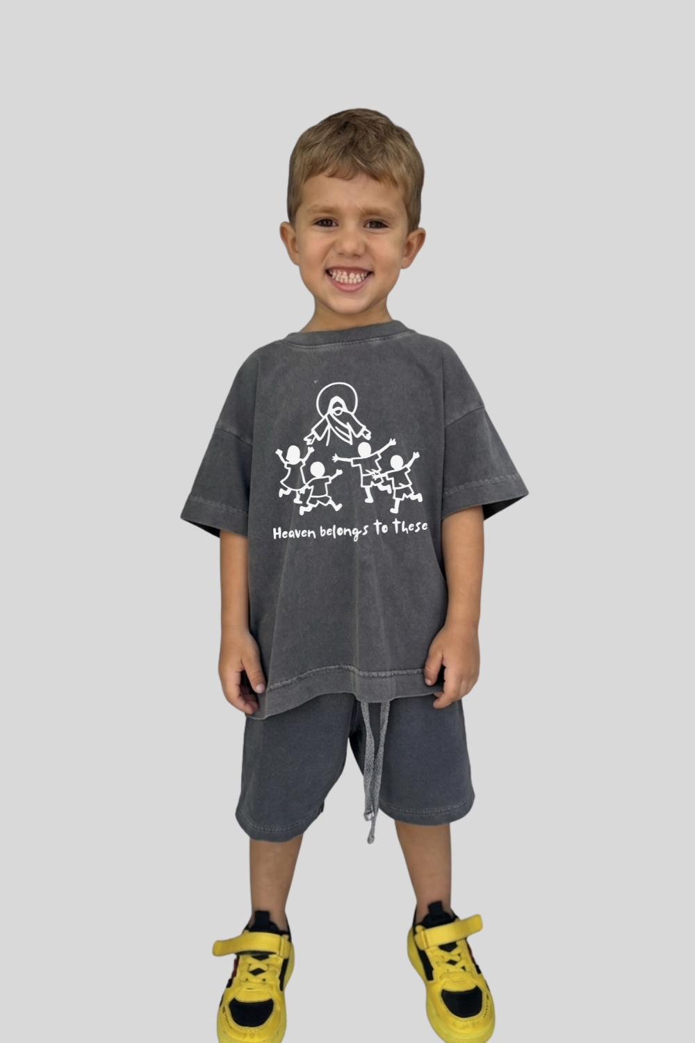 Camiseta Oversized Infantil Dois ou Mais - Heaven Belongs