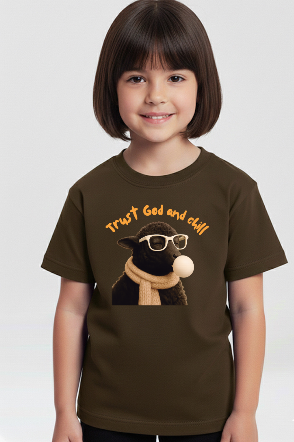 Camiseta Basic Infantil Dois ou Mais - Trust God