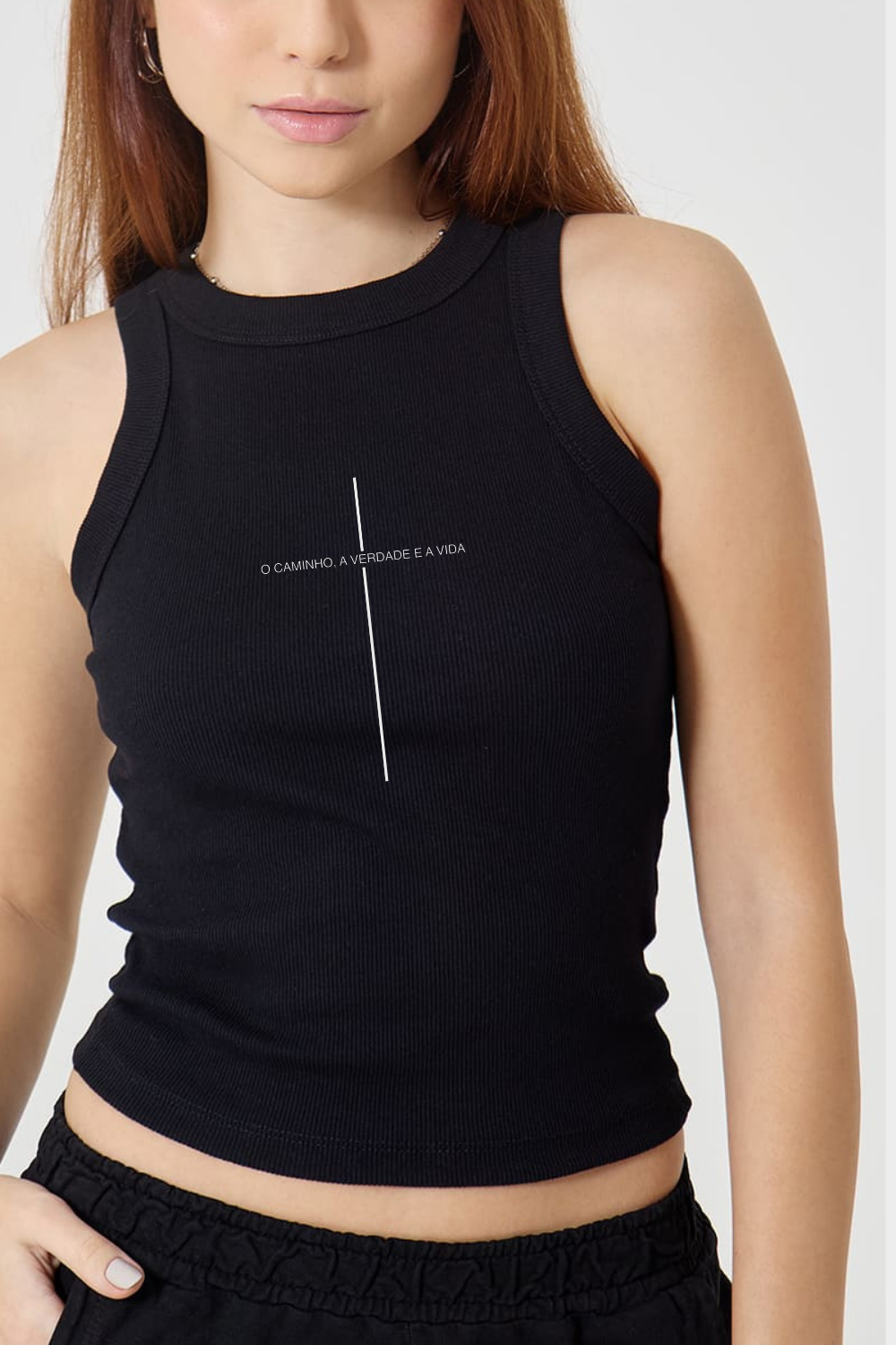 Regata Canelada Feminina Dois ou Mais - Cruz