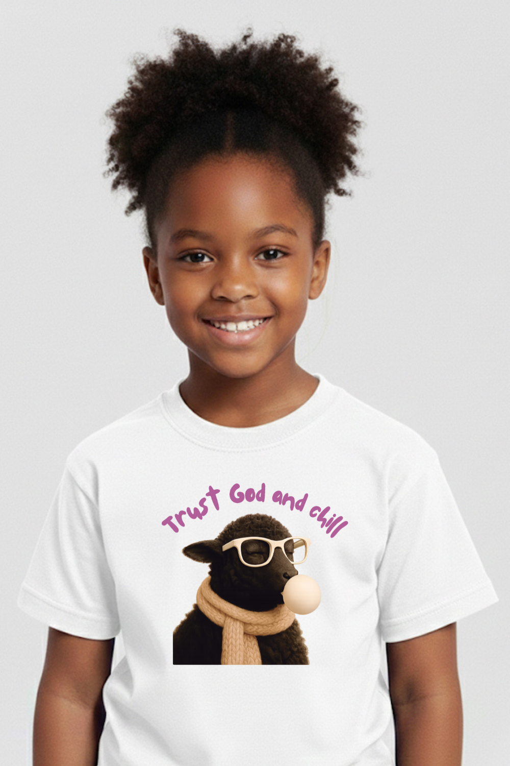Camiseta Basic Infantil Dois ou Mais - Trust God