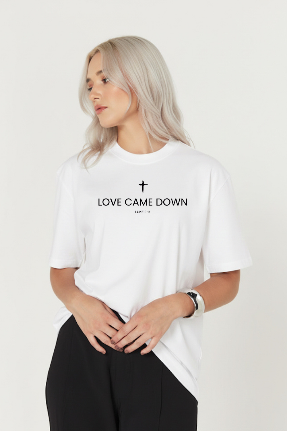 Camiseta Basic Streetwear Dois ou Mais - Love Came Down