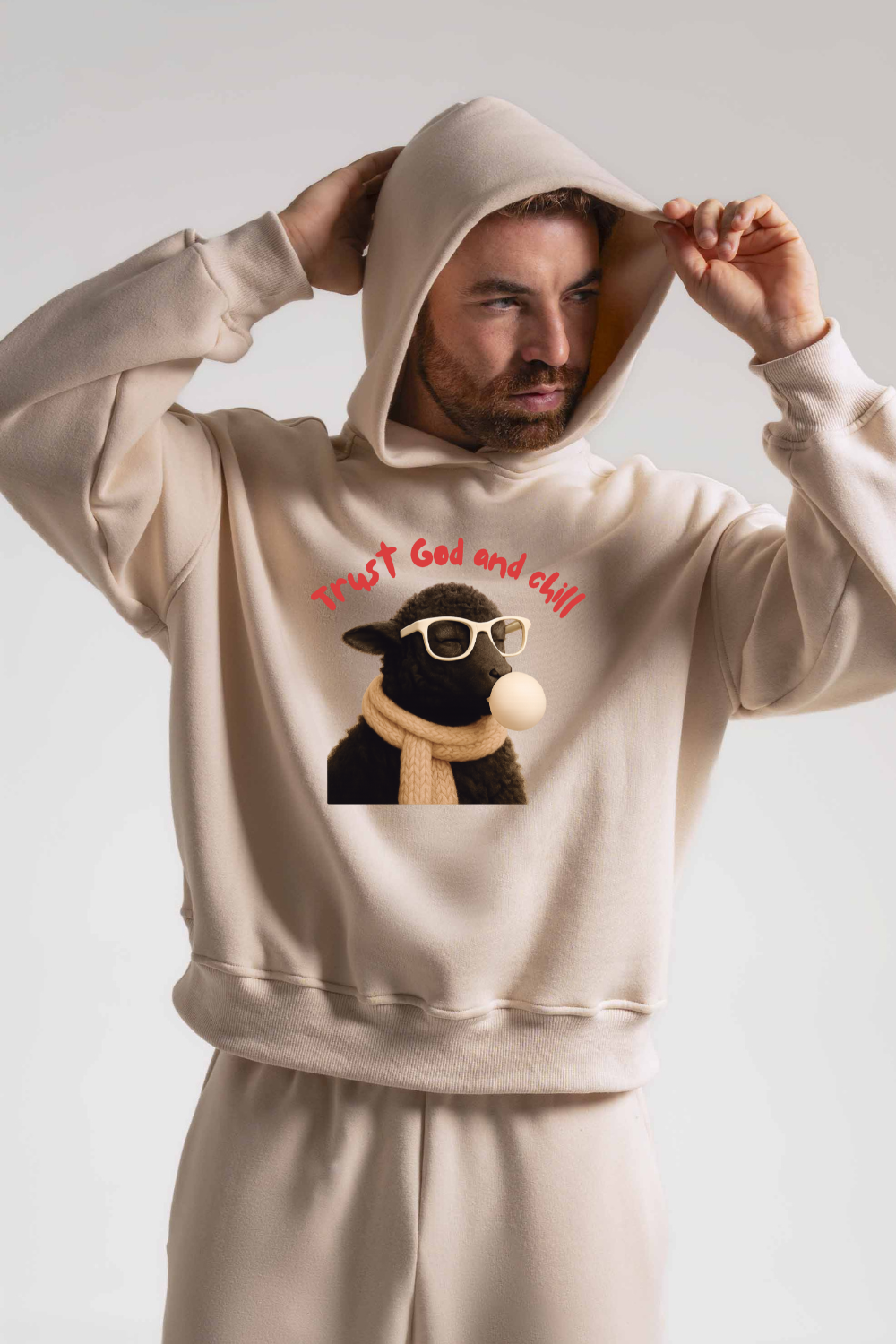 Moletom Premium Boxy Dois ou Mais - Trust God