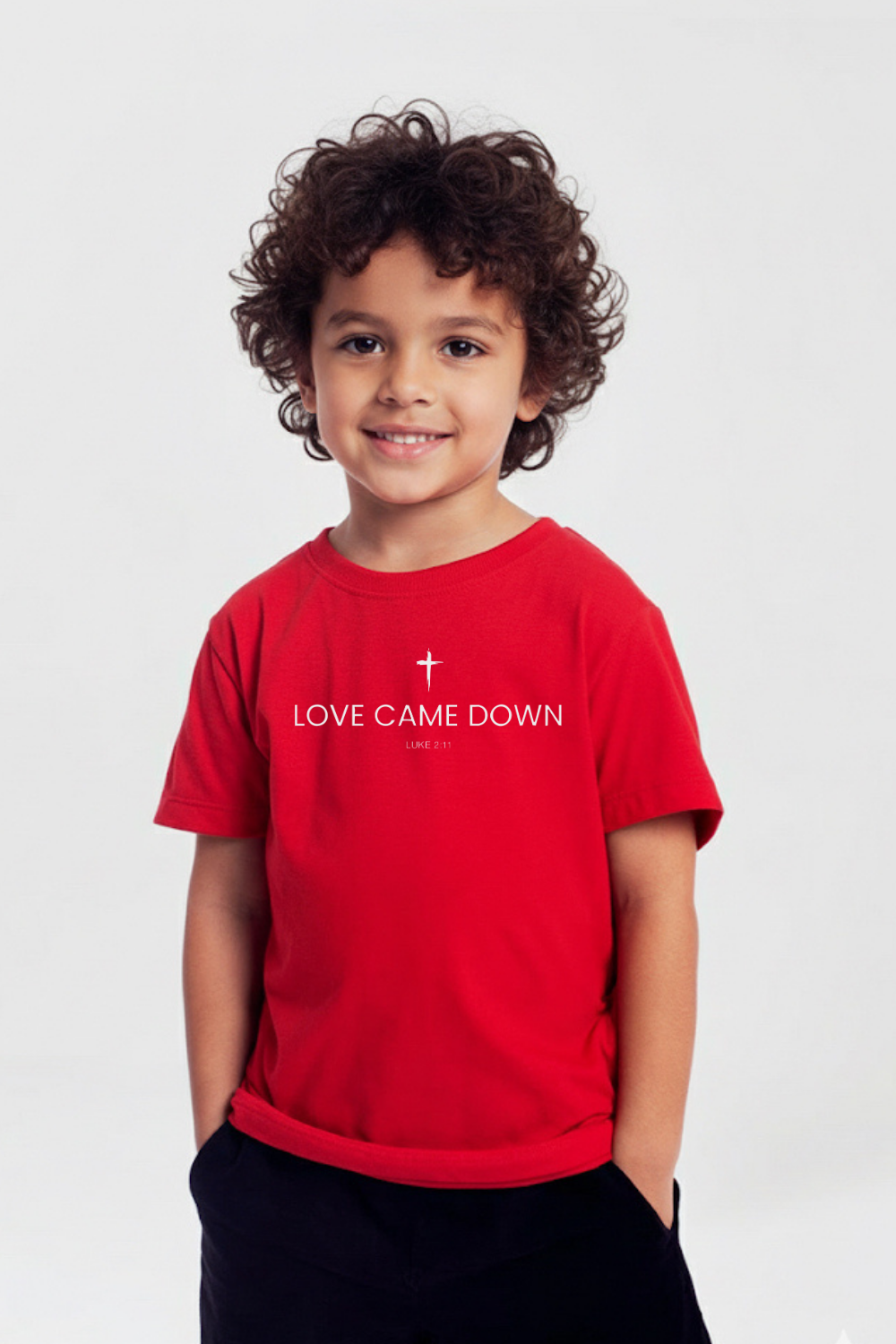 Camiseta Basic Infantil Dois ou Mais - Love Came Down