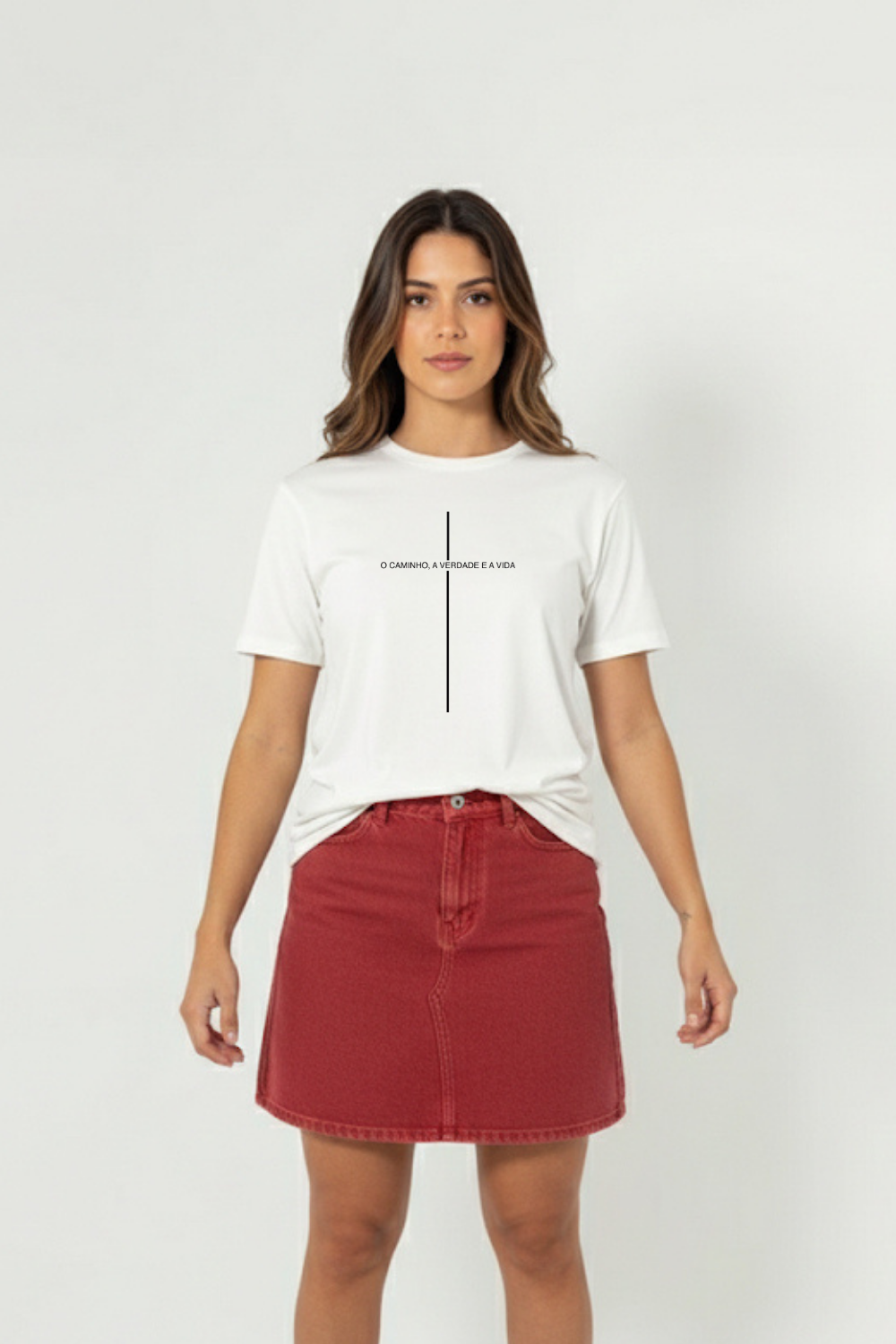 Camiseta Slim Cotton Dois ou Mais - Cruz