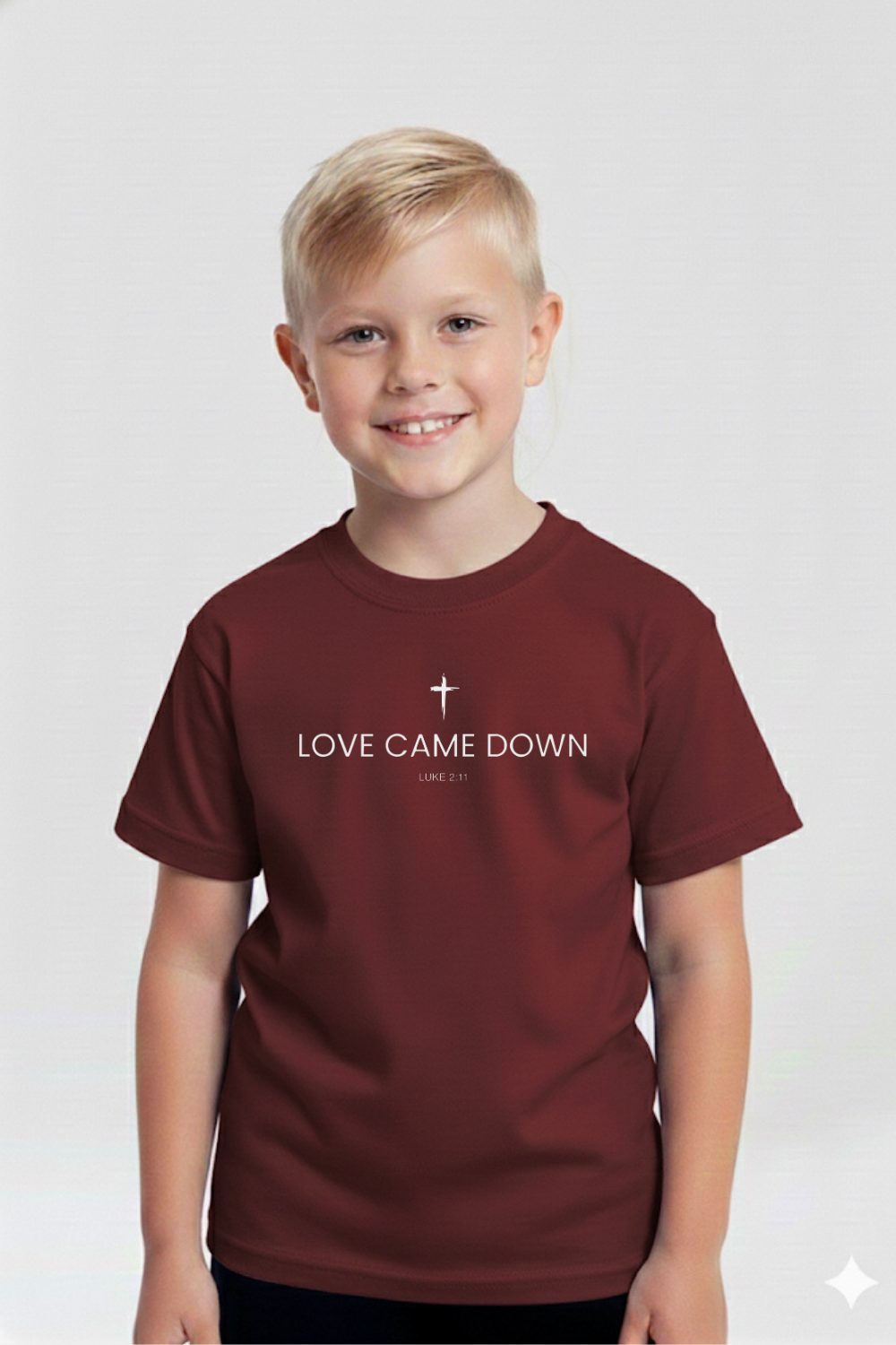 Camiseta Basic Infantil Dois ou Mais - Love Came Down