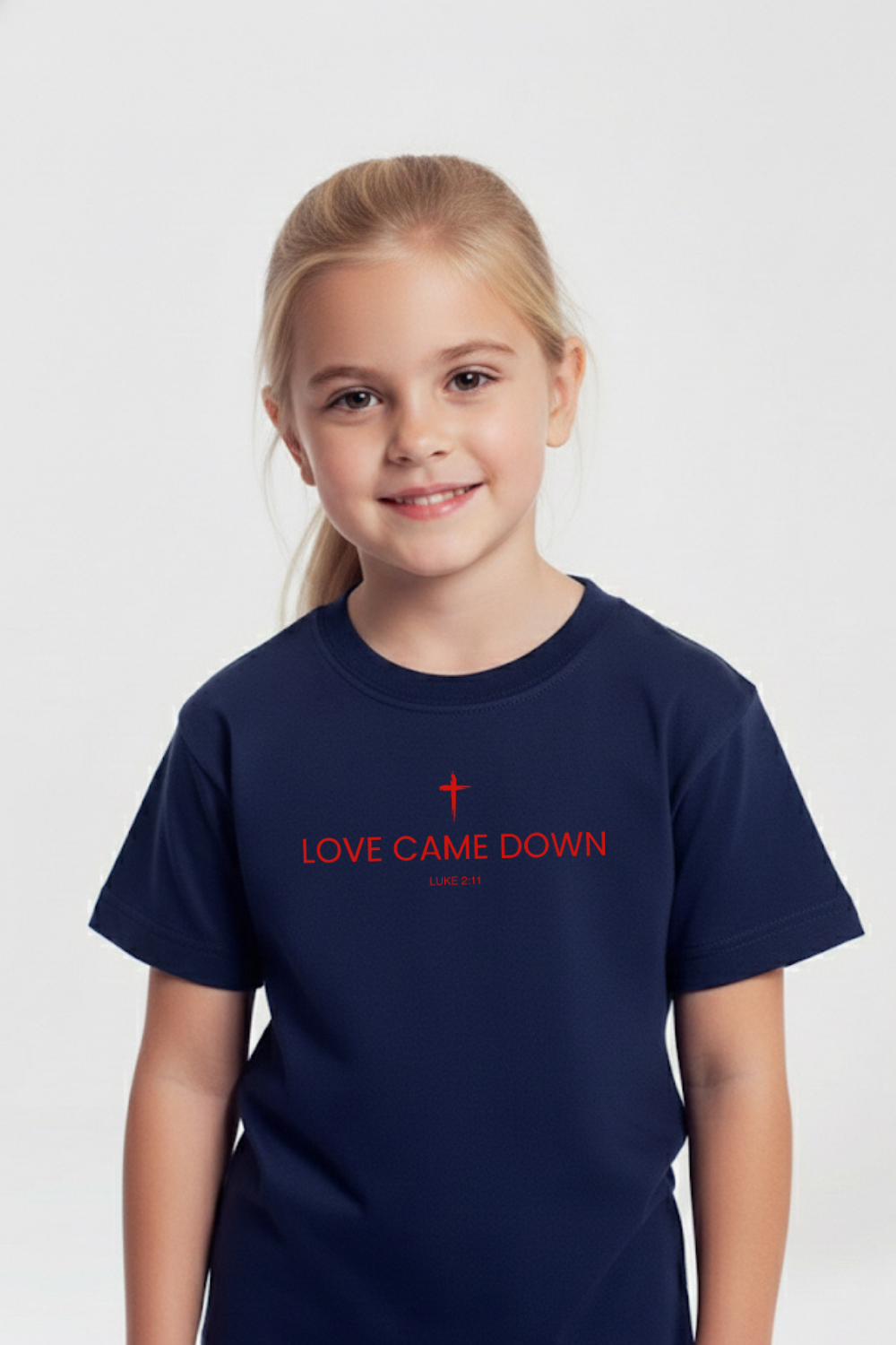 Camiseta Basic Infantil Dois ou Mais - Love Came Down