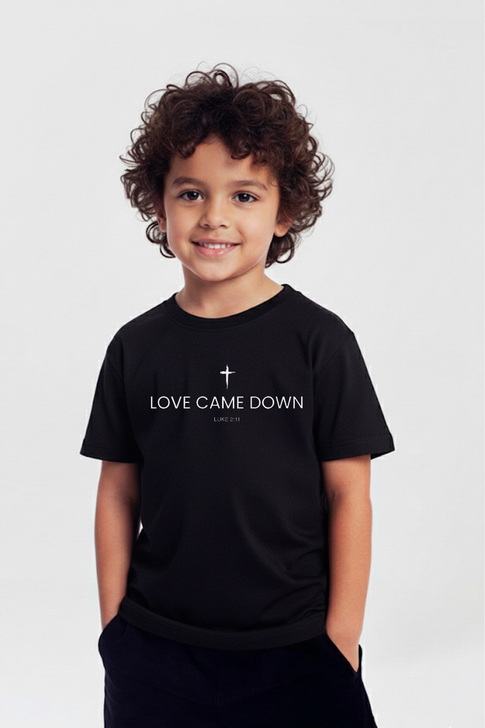 Camiseta Basic Infantil Dois ou Mais - Love Came Down