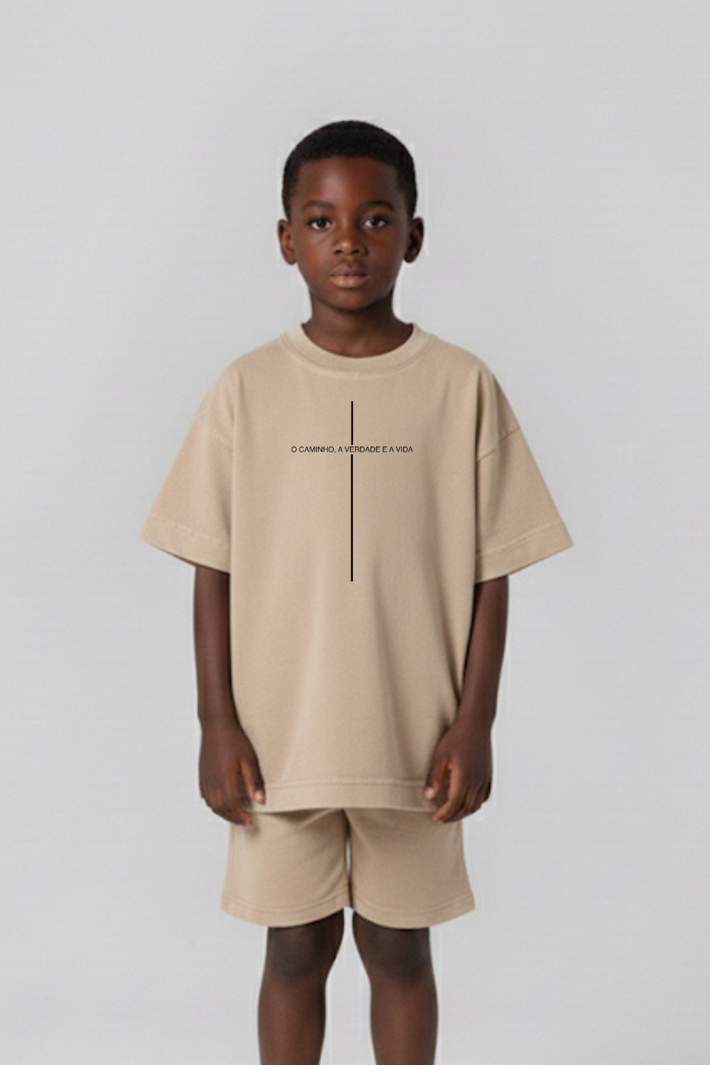 Camiseta Oversized Infantil Dois ou Mais - Cruz