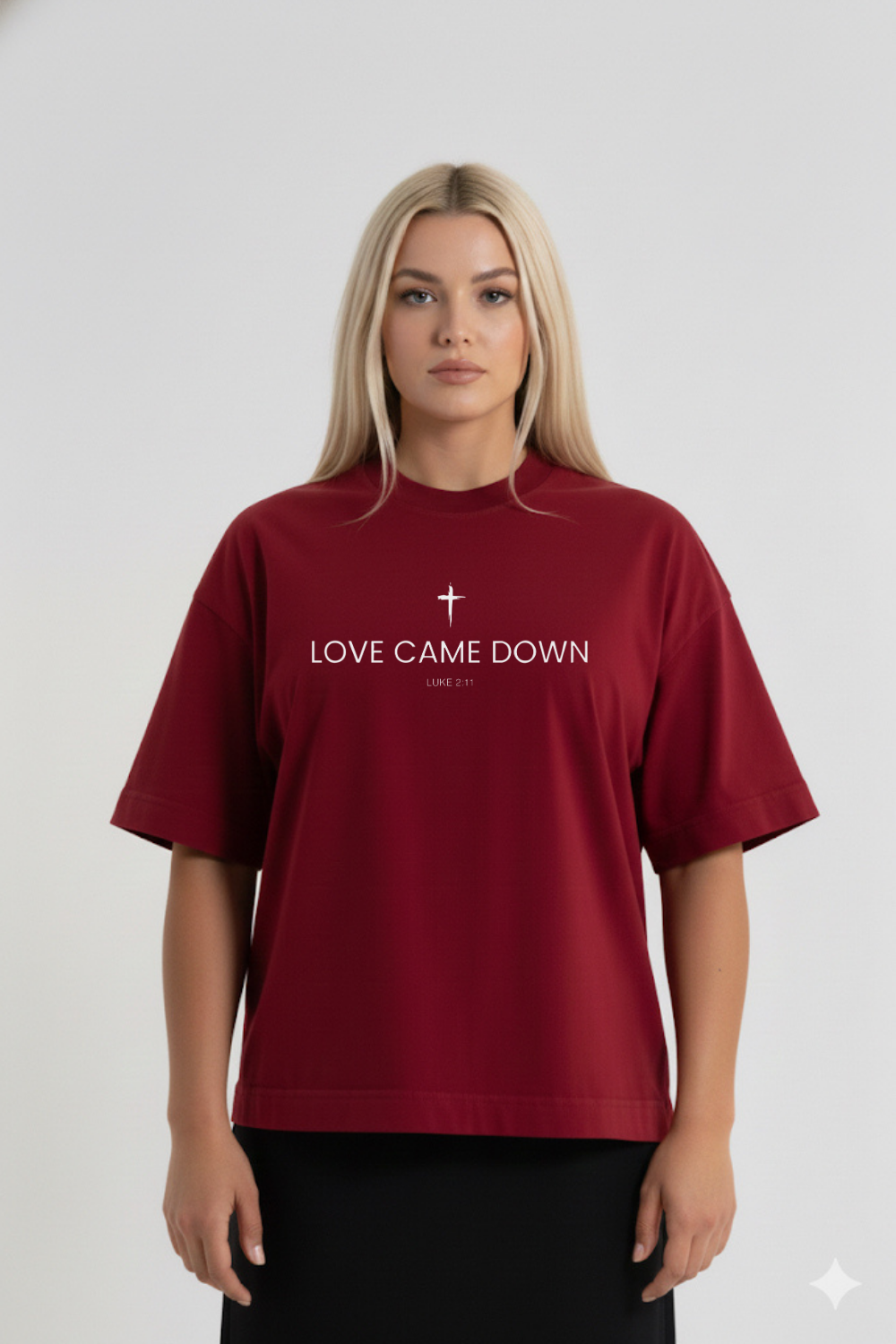 Camiseta Heavy Boxy Dois ou Mais - Love Came Down