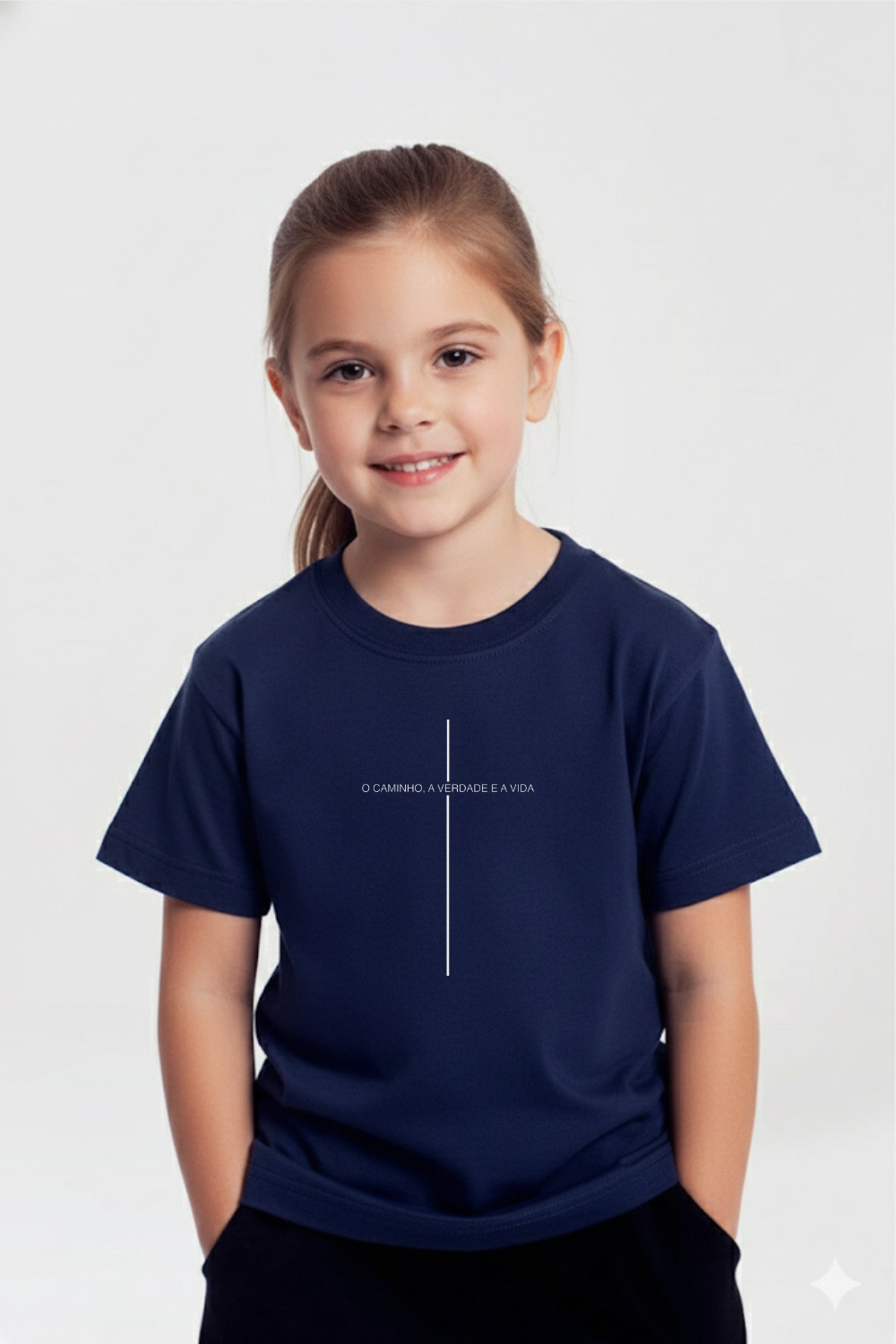 Camiseta Basic Infantil Dois ou Mais - Cruz