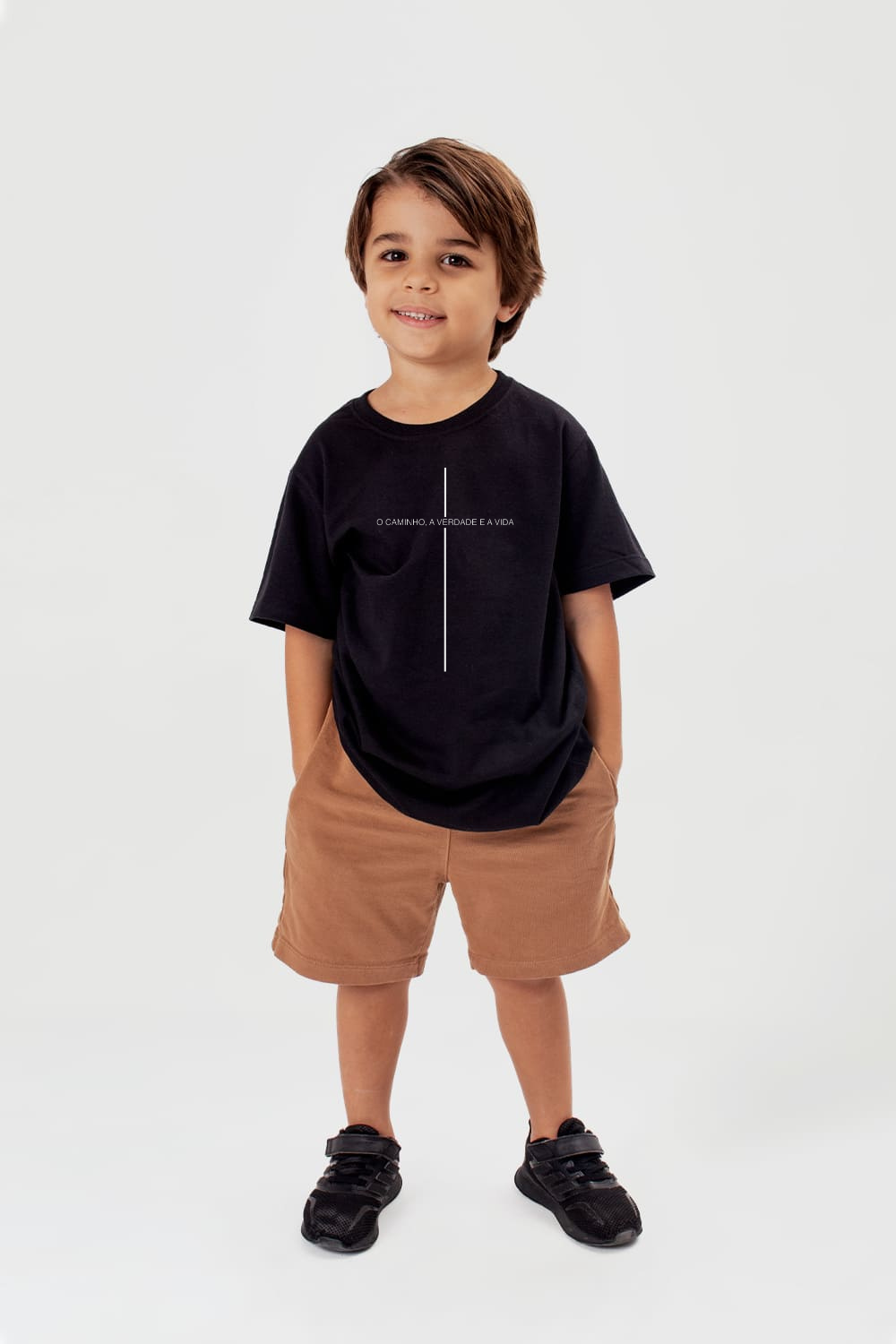 Camiseta Basic Infantil Dois ou Mais - Cruz