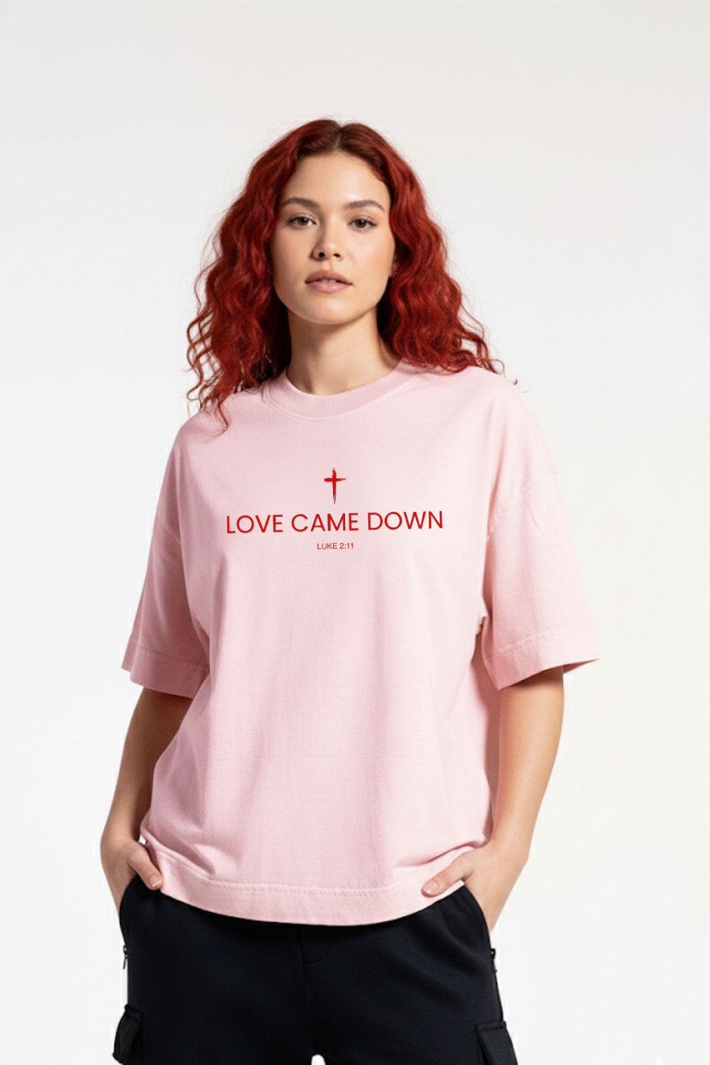 Camiseta Heavy Boxy Dois ou Mais - Love Came Down
