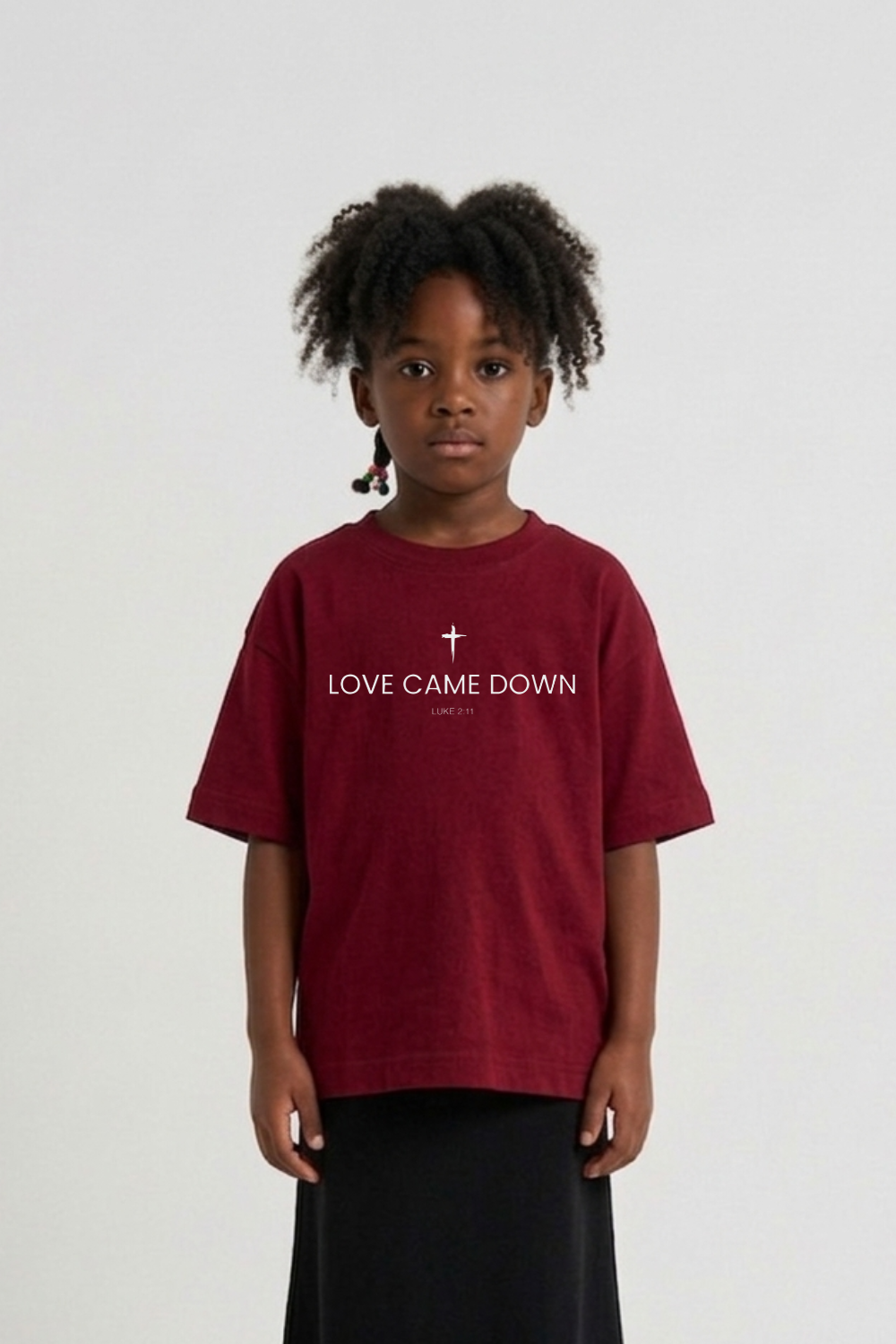 Camiseta Oversized Infantil Dois ou Mais - Love Came Down