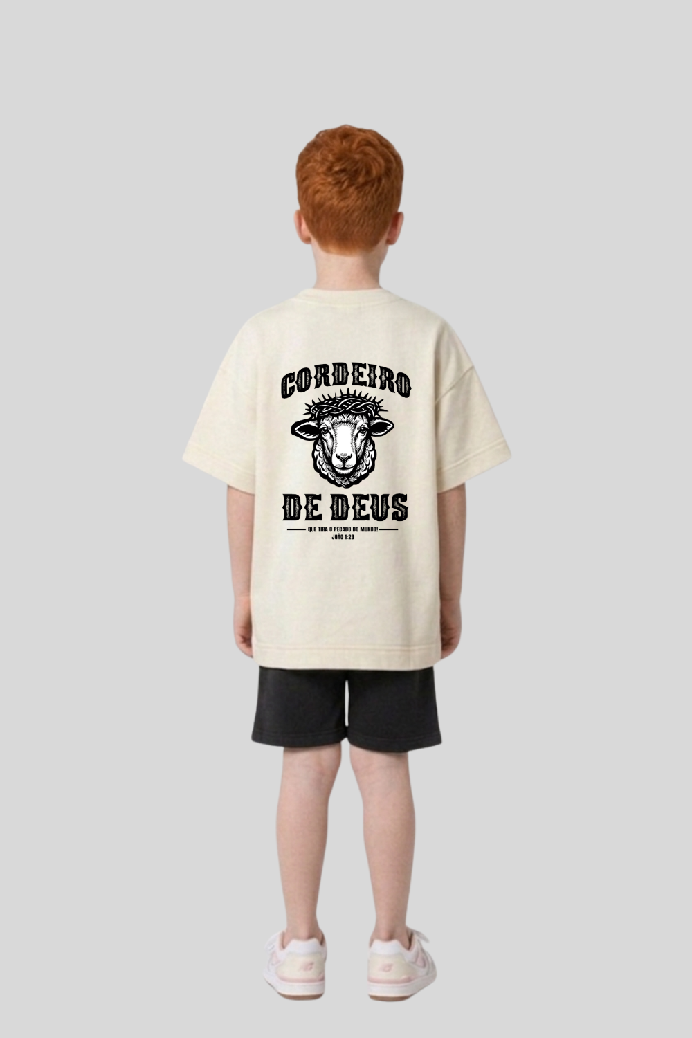Camiseta Oversized Infantil Dois ou Mais - CORDEIRO