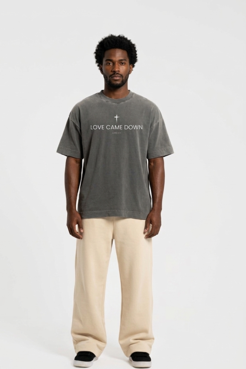 Camiseta Oversized Heavy Dois ou Mais - Love Came Down