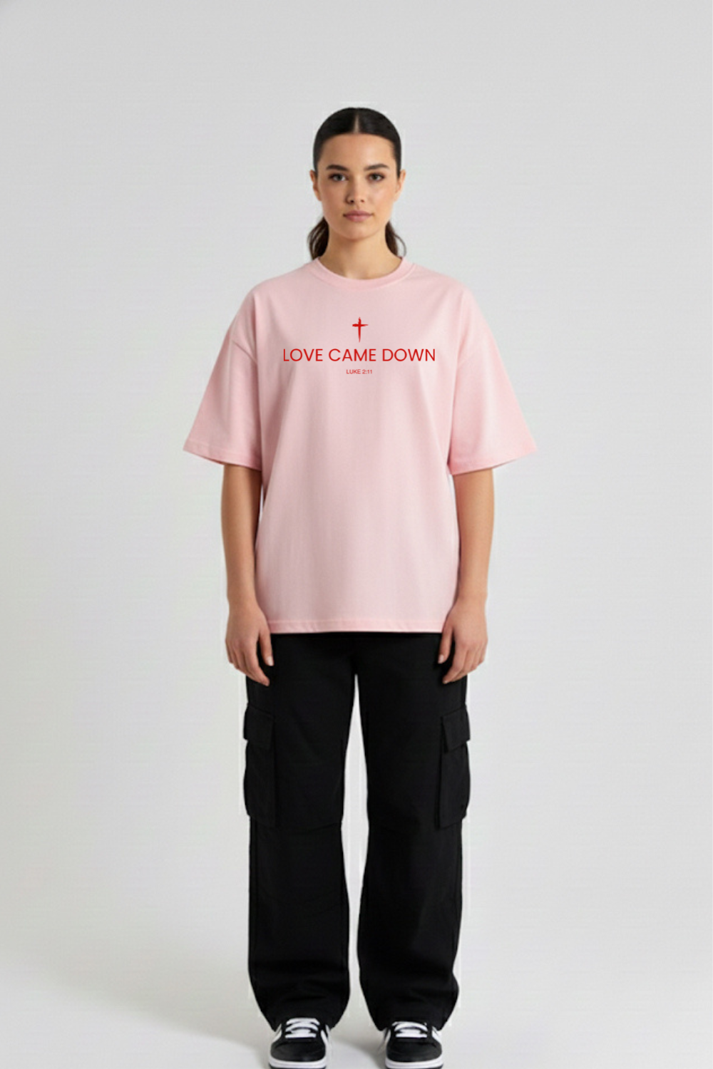 Camiseta Heavy Boxy Dois ou Mais - Love Came Down