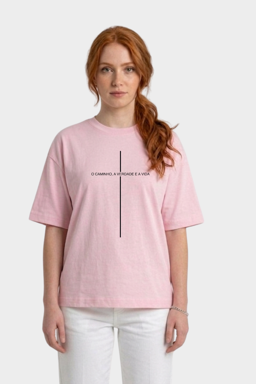Camiseta Heavy Boxy Dois ou Mais - Cruz