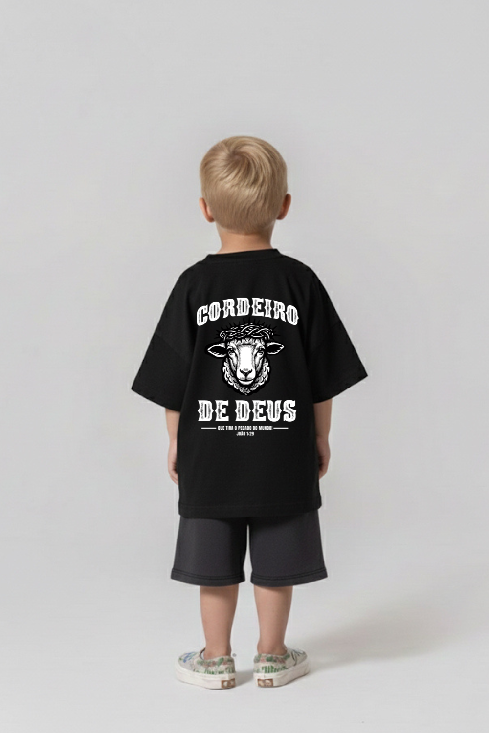 Camiseta Oversized Infantil Dois ou Mais - CORDEIRO