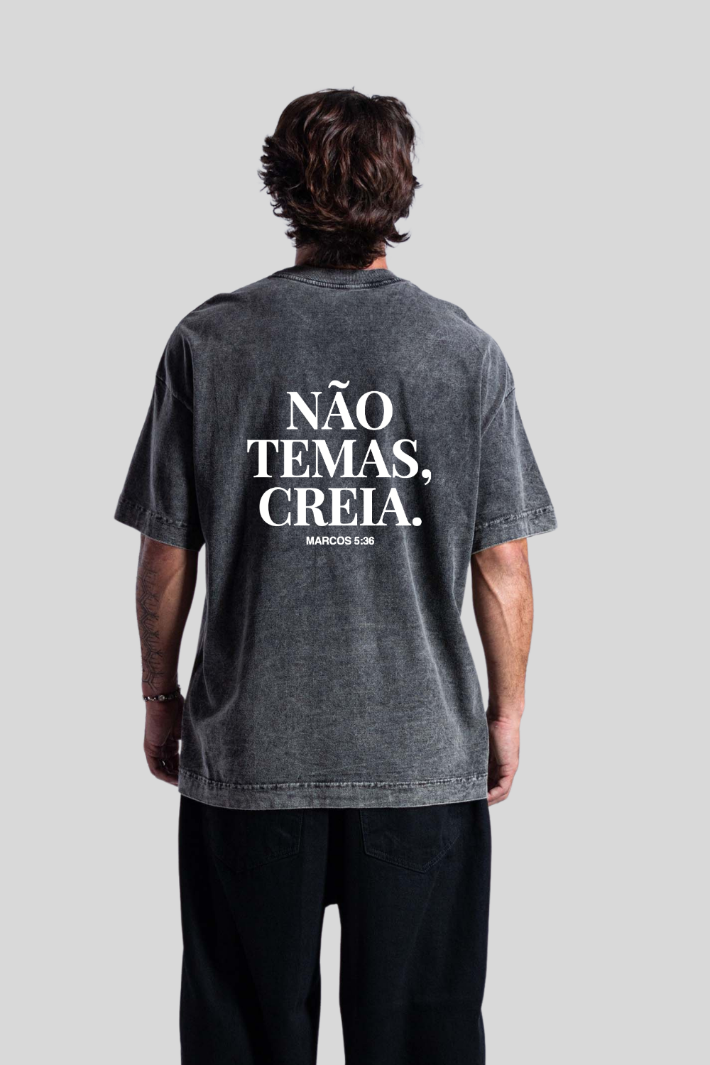 Camiseta Oversized Heavy Dois ou Mais - Não Temas