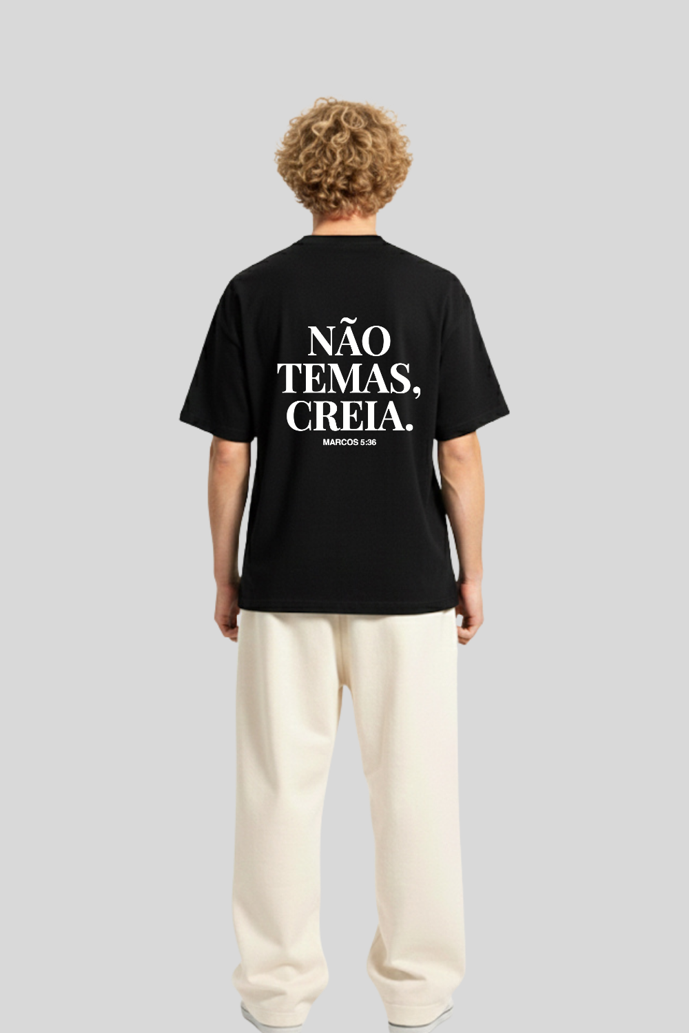 Camiseta Oversized Heavy Dois ou Mais - Não Temas