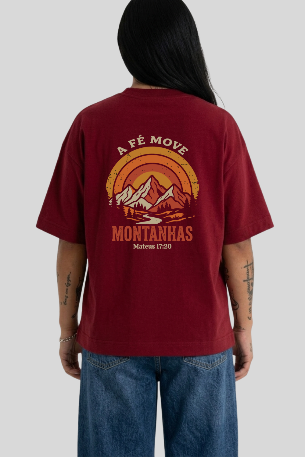 Camiseta Heavy Boxy Dois ou Mais - A FÉ MOVE