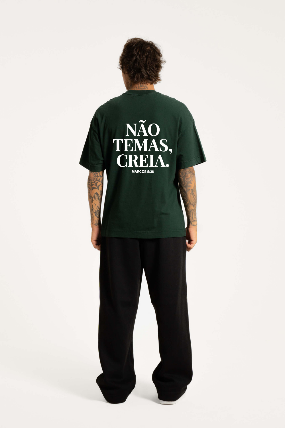 Camiseta Oversized Heavy Dois ou Mais - Não Temas