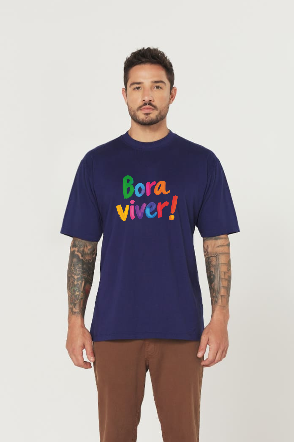 Camiseta Basic Streetwear Dois ou Mais - BORA VIVER COLOR