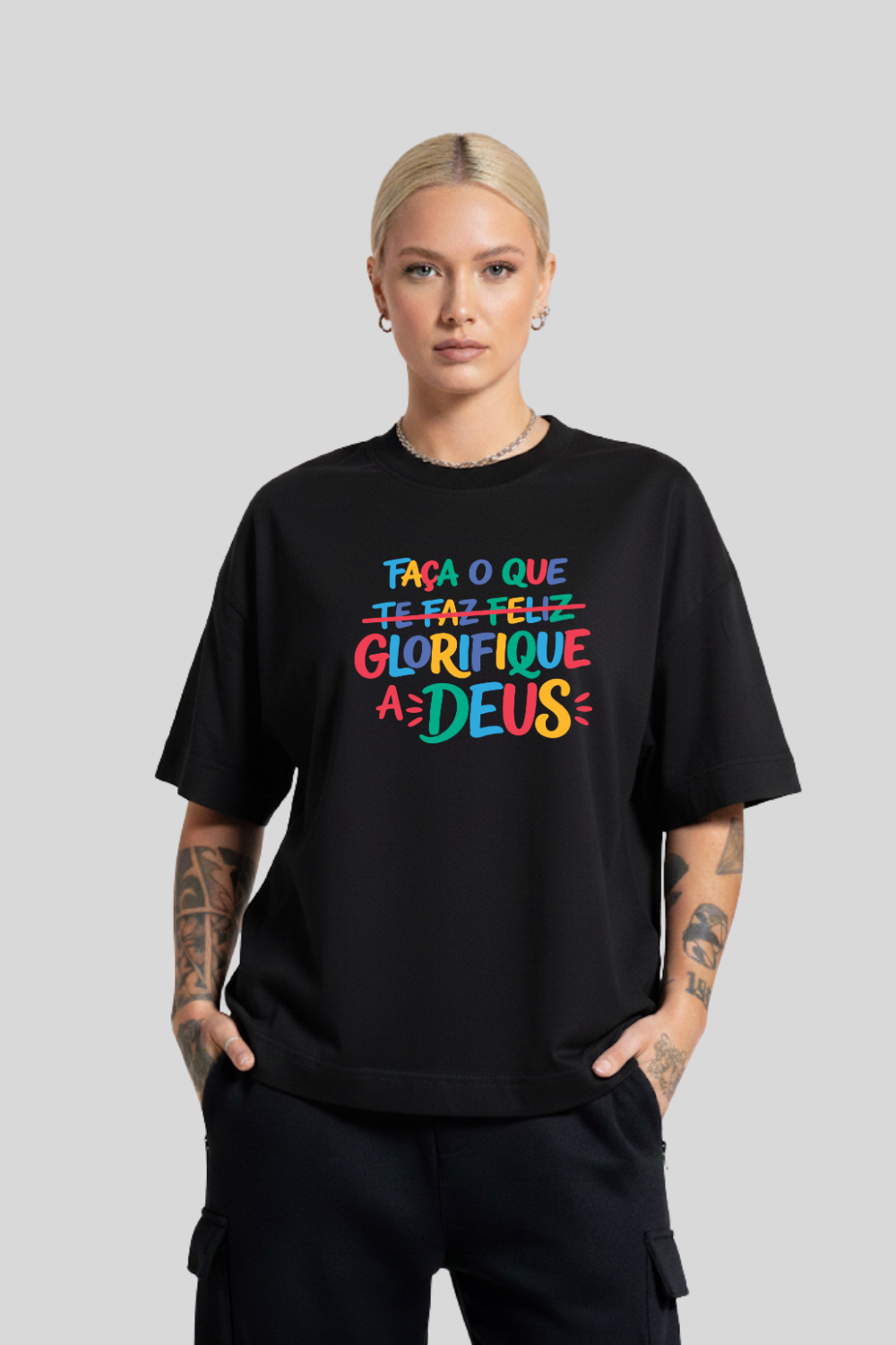 Camiseta Heavy Boxy Dois ou Mais - GLORIFIQUE