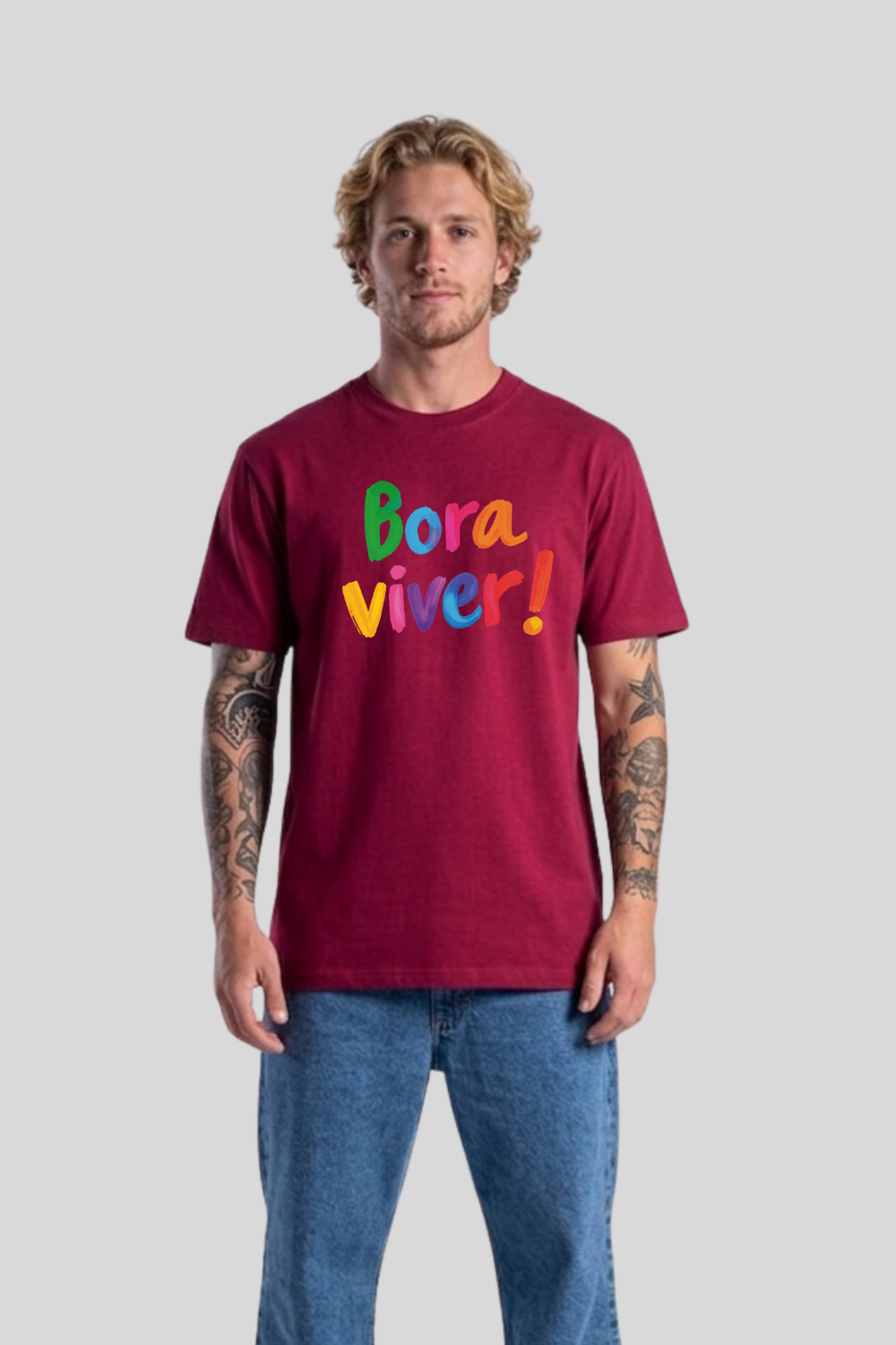 Camiseta Basic Streetwear Dois ou Mais - BORA VIVER COLOR
