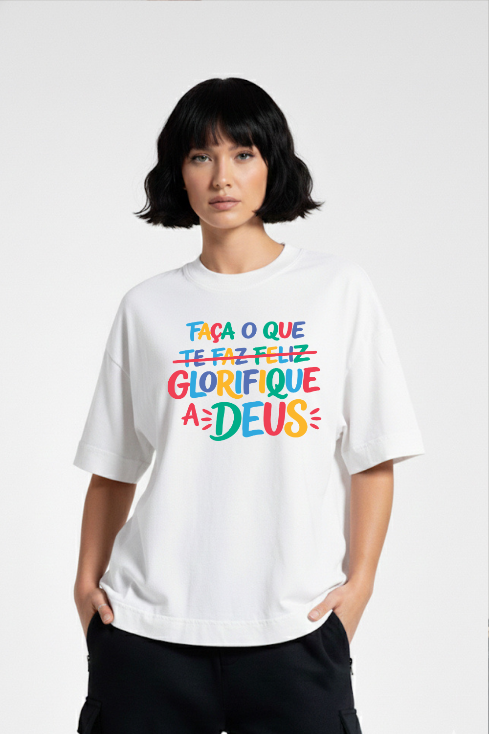 Camiseta Heavy Boxy Dois ou Mais - GLORIFIQUE
