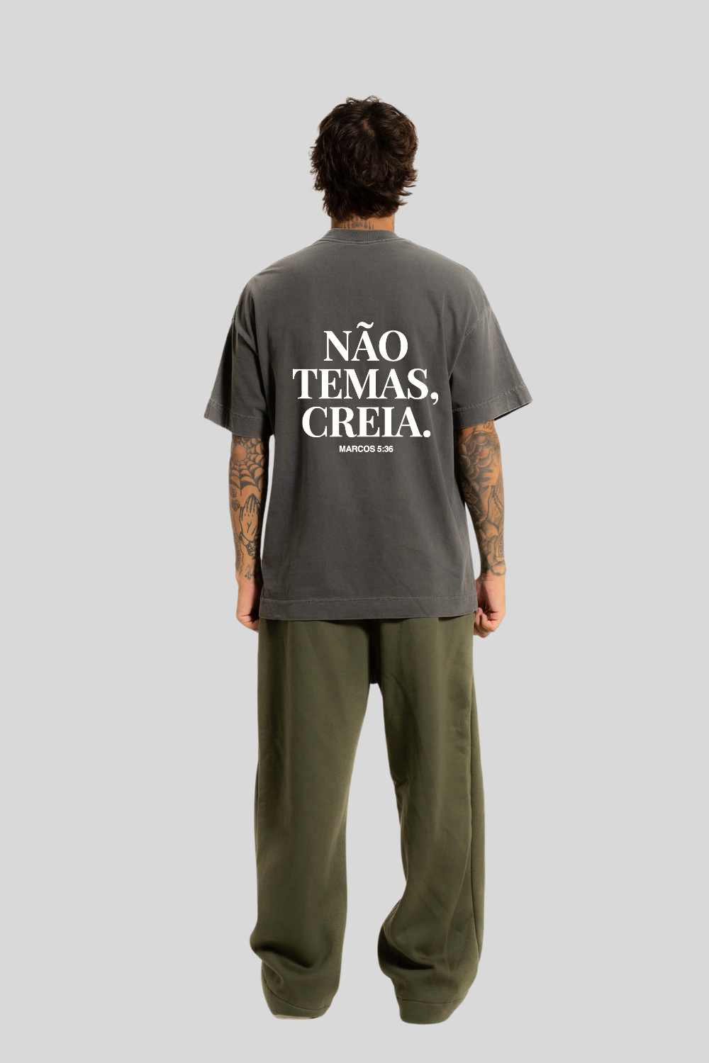 Camiseta Oversized Heavy Dois ou Mais - Não Temas