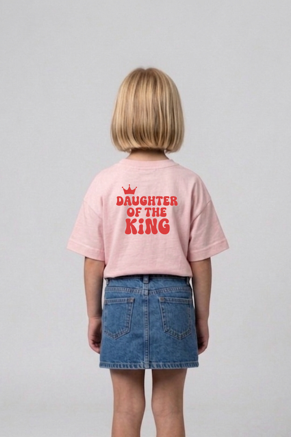 Camiseta Infantil Oversized Dois ou Mais - Daughter of the King