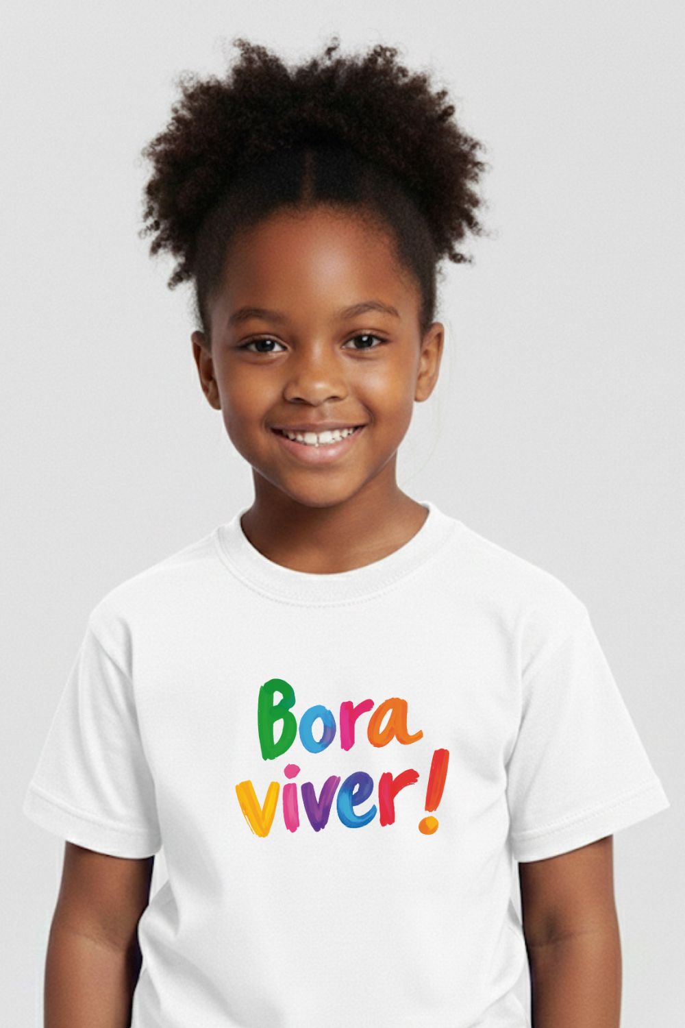 Camiseta Basic Infantil Dois ou Mais - BORA VIVER COLOR