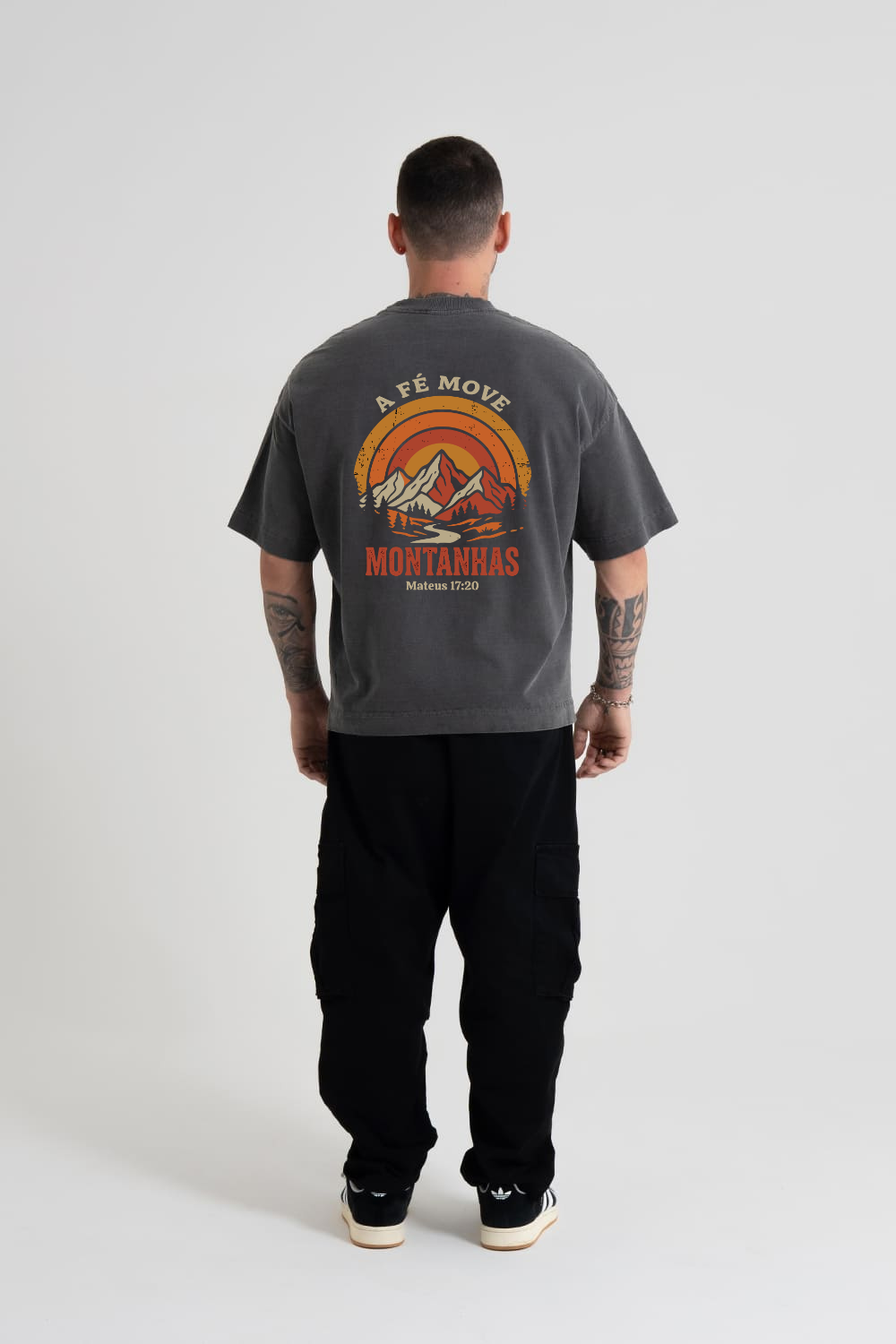 Camiseta Heavy Boxy Dois ou Mais - A FÉ MOVE