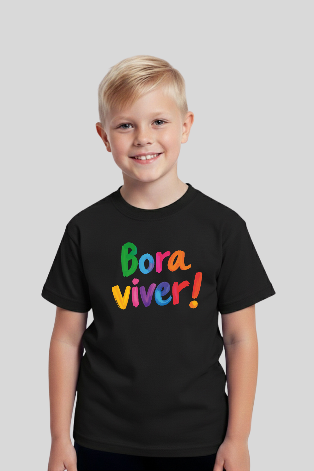 Camiseta Basic Infantil Dois ou Mais - BORA VIVER COLOR