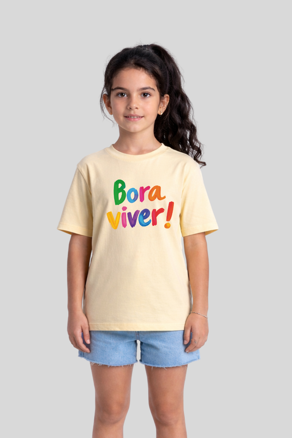 Camiseta Basic Infantil Dois ou Mais - BORA VIVER COLOR