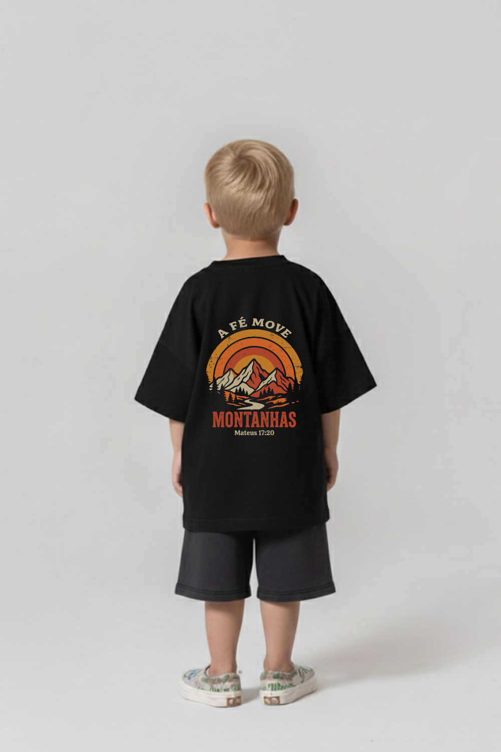 Camiseta Oversized Infantil Dois ou Mais - A FÉ MOVE