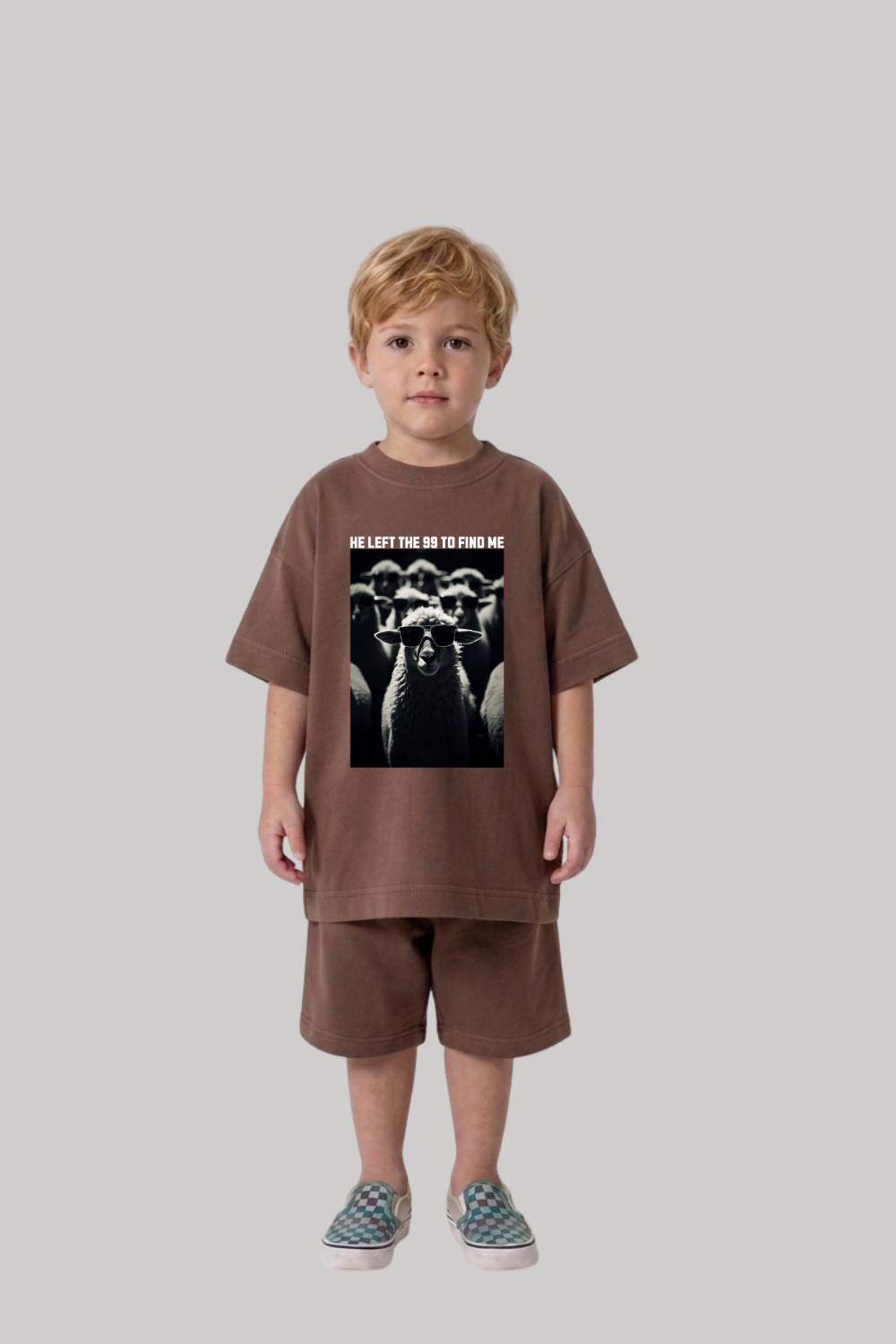 Camiseta Infantil Oversized Dois ou Mais - Ovelha