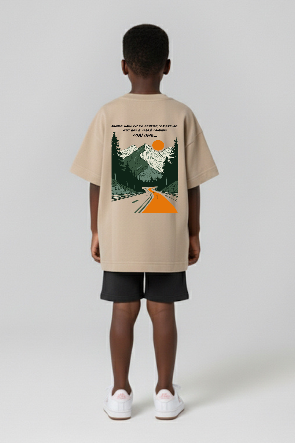 Camiseta Oversized Infantil Dois ou Mais - Caminho